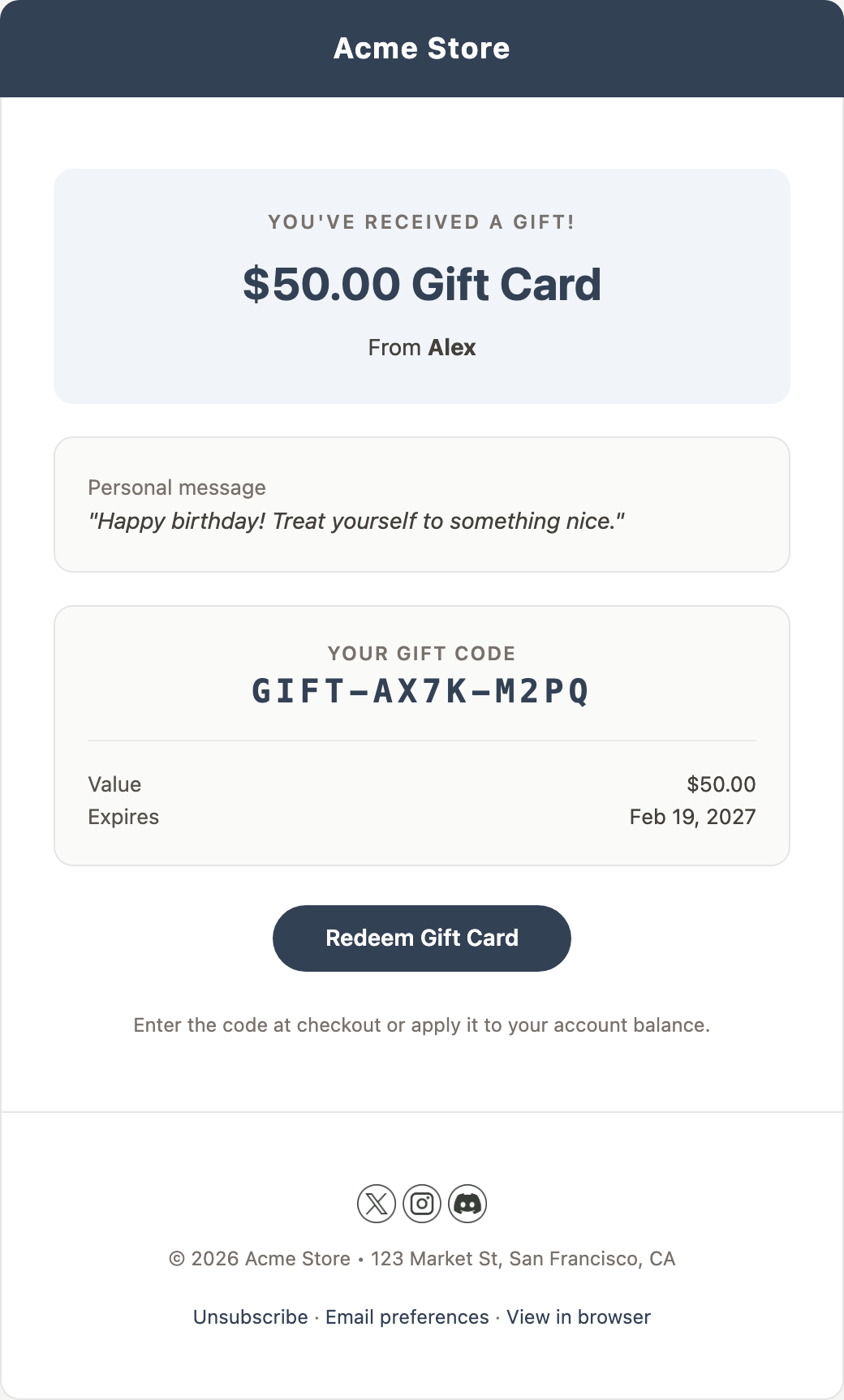 Gift Card
