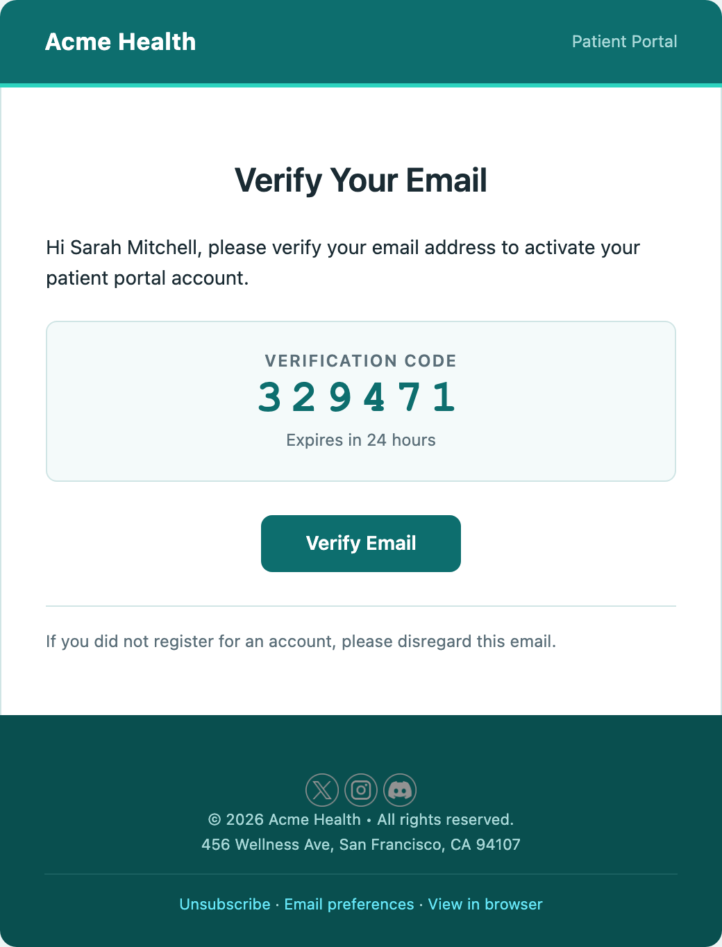 Verify Email